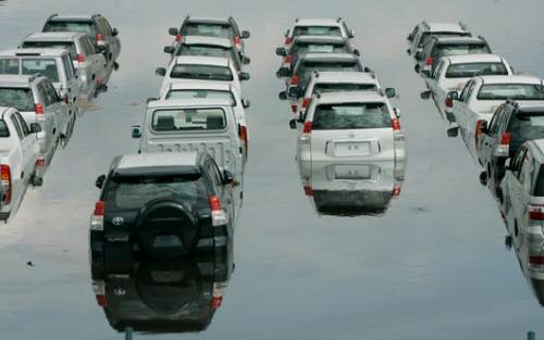 flooded vehicles